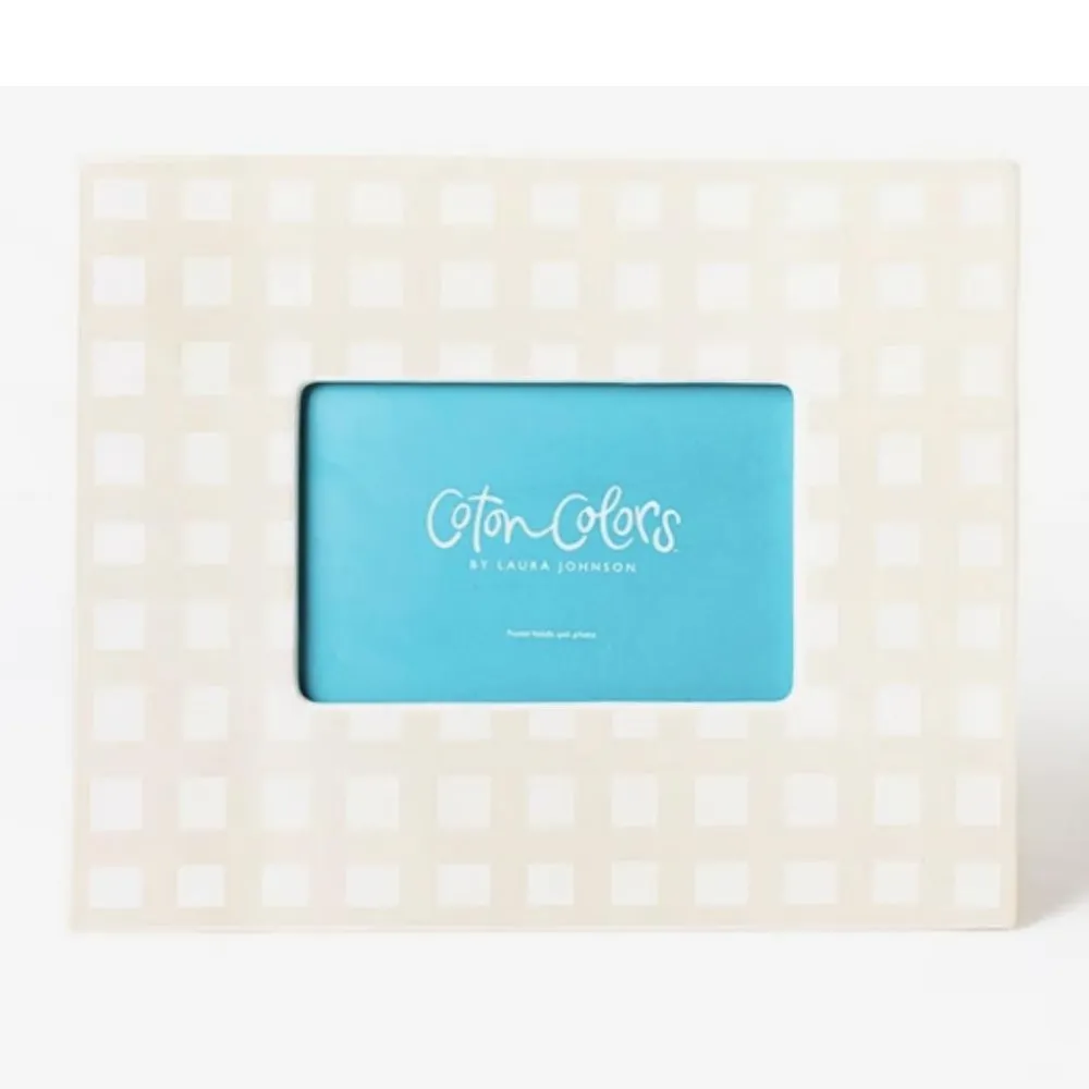 Coton Colors Gingham Ecru Frame