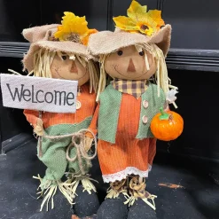 Liberty Floral Girl Scarecrow Standing