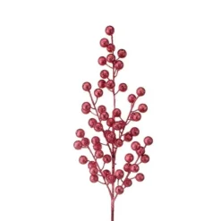 Regency Glitter Ball Berry Spray, 28"