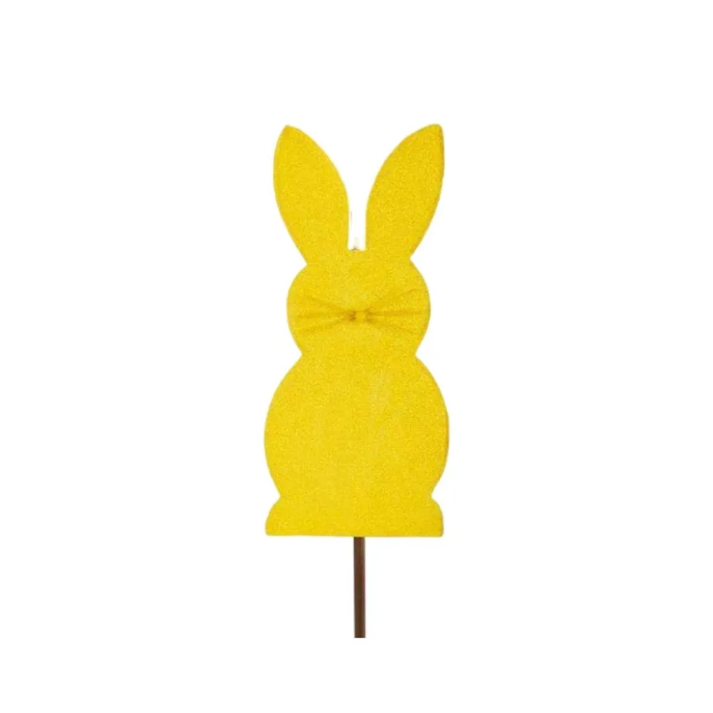 The Round Top Collection Glitter Bunny Stake Set