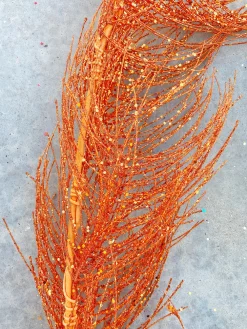 A&B Floral 5' Glittered Pine Garland in Assorted Colors