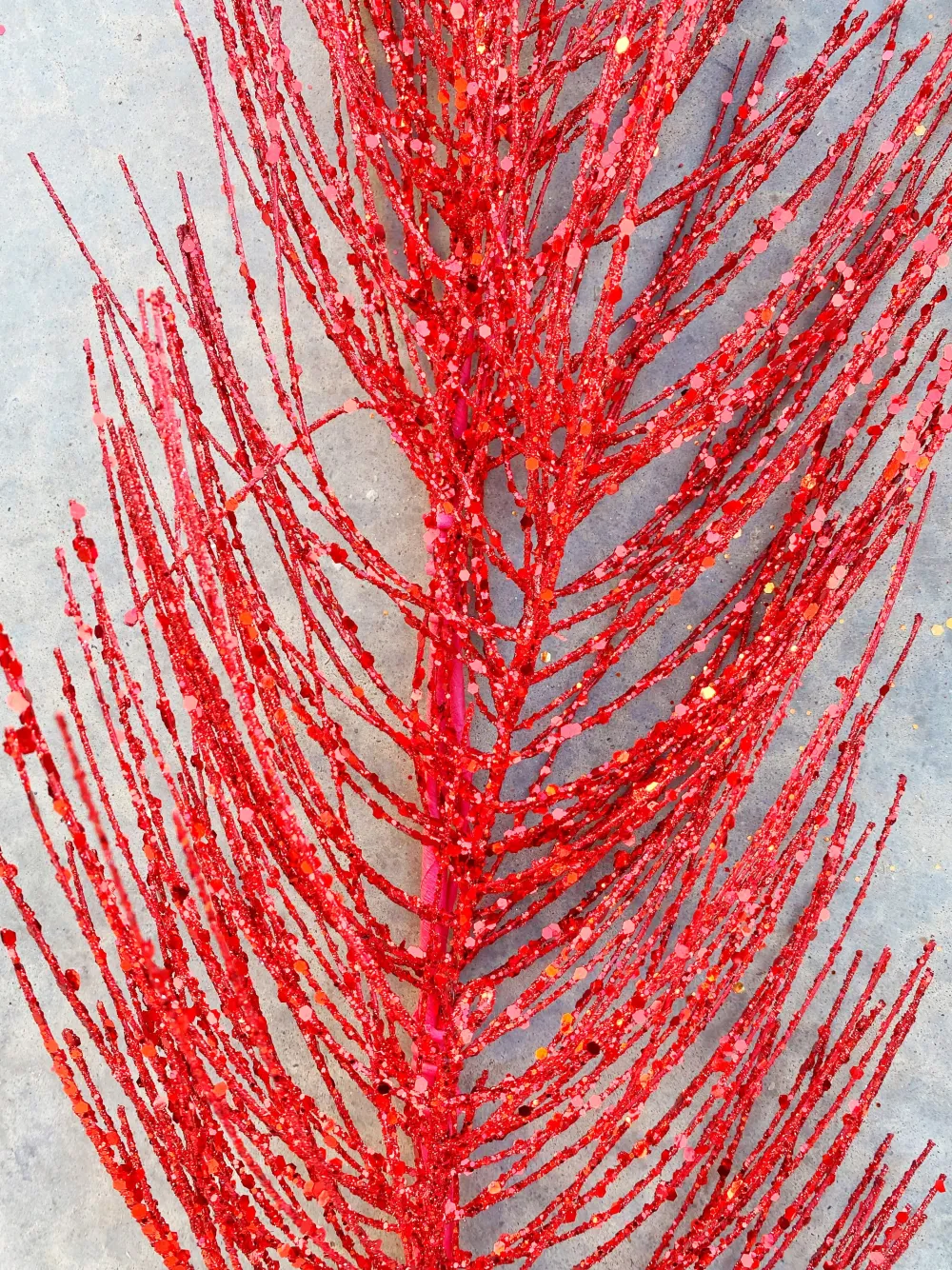 A&B Floral 5' Glittered Pine Garland in Assorted Colors