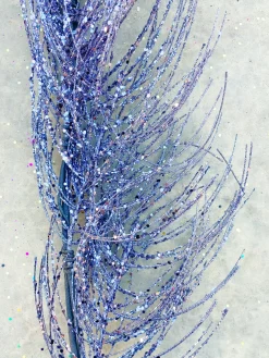 A&B Floral 5' Glittered Pine Garland in Assorted Colors