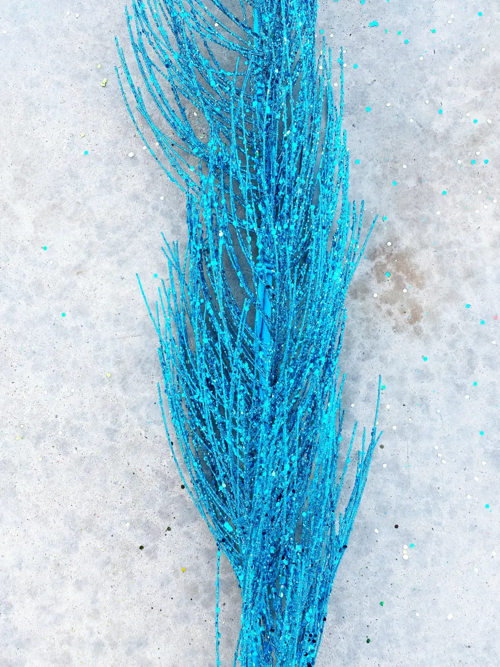 A&B Floral 5' Glittered Pine Garland in Assorted Colors
