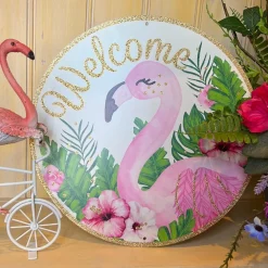 Craig Bachman Glitter Flamingo Sign