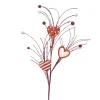Craig Bachman Glitter Heart Twig Spray