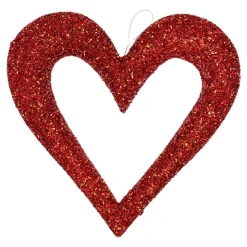 Craig Bachman Glitter Hollow Heart 14"