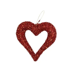 Craig Bachman Glitter Hollow Heart Ornament