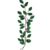 Kurt S. Adler Glitter Holly Leaf and Red Berry Garland