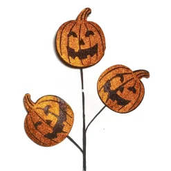 Craig Bachman Glitter Jack-O-Lantern Spray