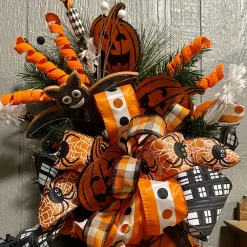 Craig Bachman Glitter Jack-O-Lantern Spray