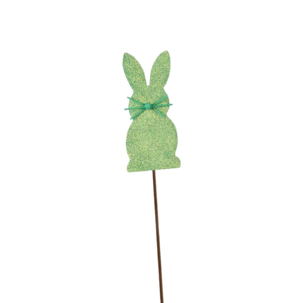 The Round Top Collection Glitter Mini Bunny Stake Set