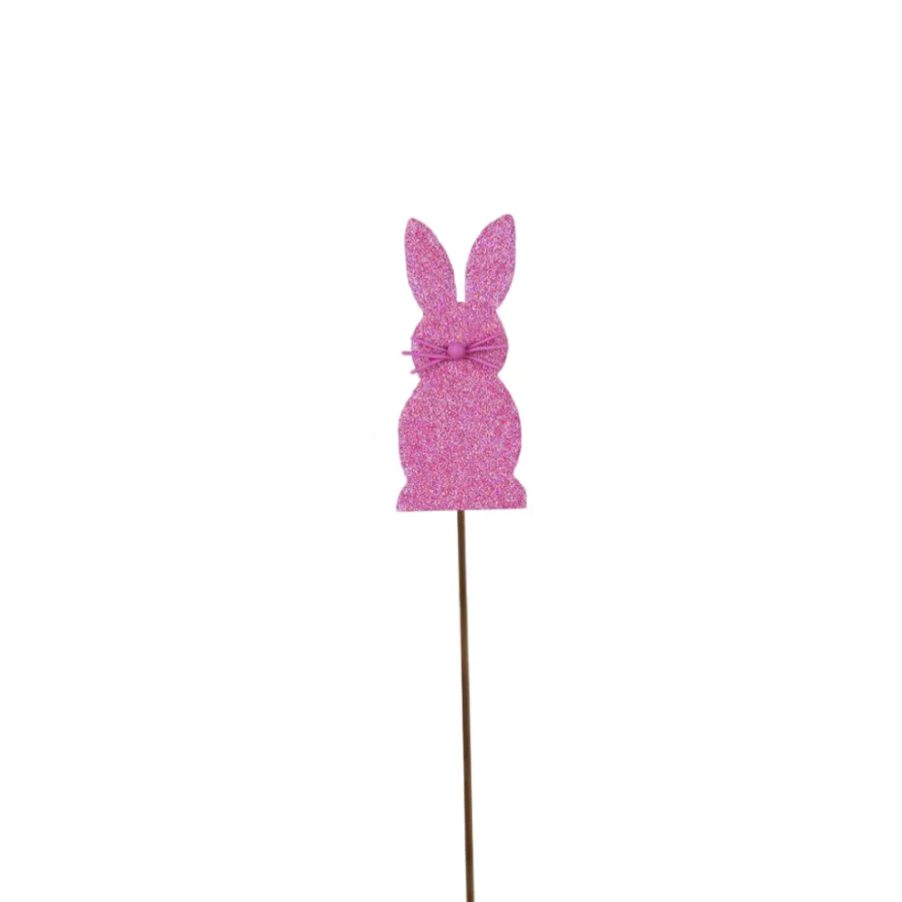 The Round Top Collection Glitter Mini Bunny Stake Set