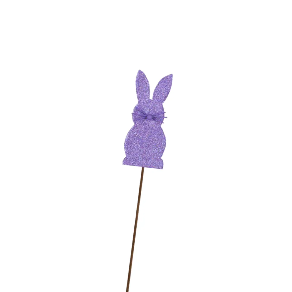 The Round Top Collection Glitter Mini Bunny Stake Set