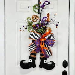 Craig Bachman Glitter Stripe Halloween Witch Legs