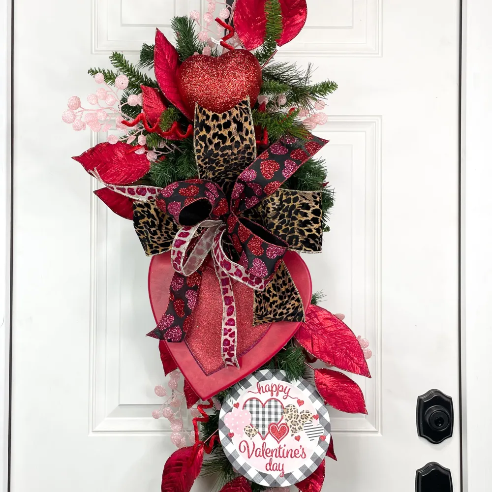 Craig Bachman Glittery Heart Pick, Red