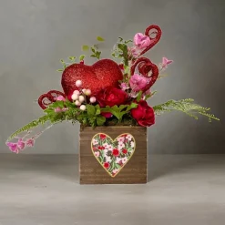 Craig Bachman Glittery Heart Pick, Red