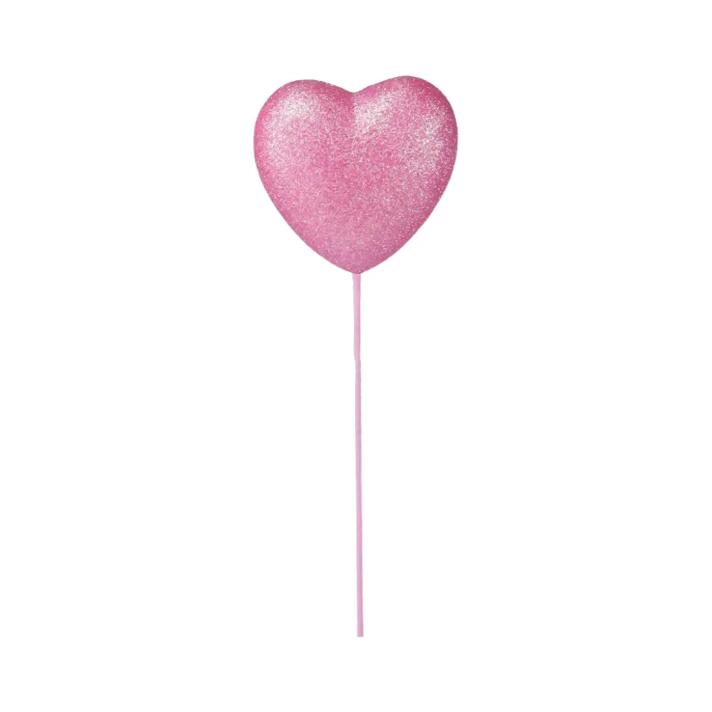 Craig Bachman Glittery Pink Barbie Style Heart Pick