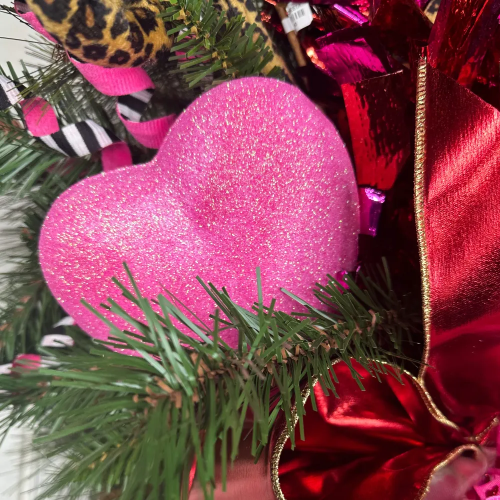 Craig Bachman Glittery Pink Barbie Style Heart Pick