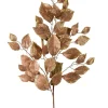 Melrose Gold Brushed Leaf Spray
