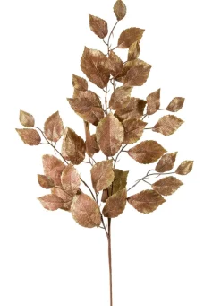 Melrose Gold Brushed Leaf Spray