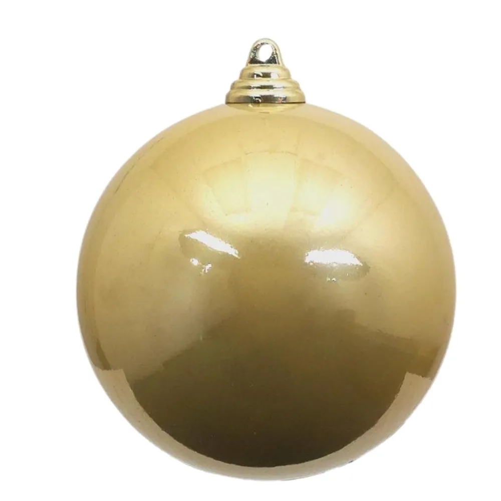 Farrisilk Gold Candy Apple Ball Ornament, 8"