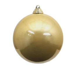 Farrisilk Gold Candy Apple Ball Ornament, 6"