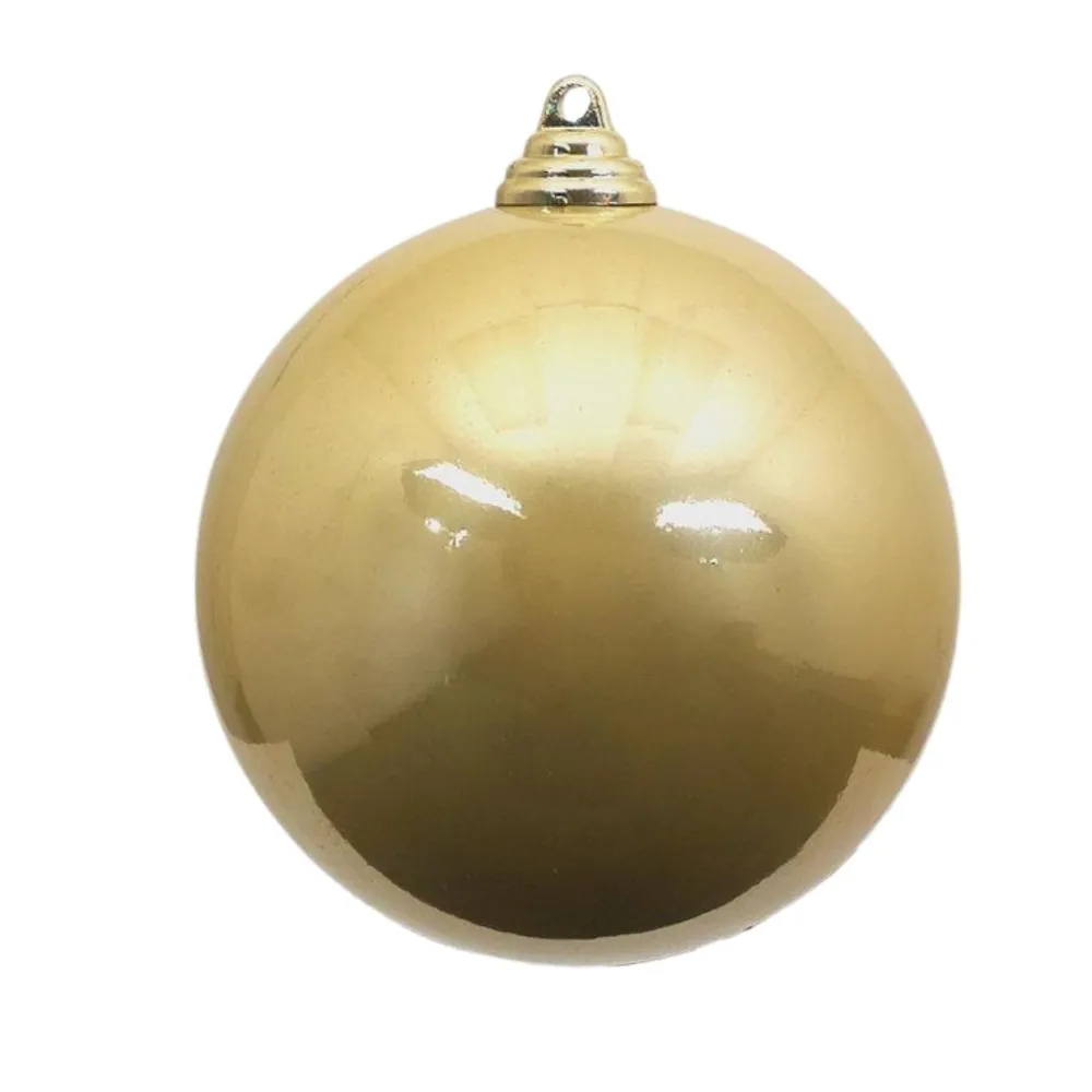 Farrisilk Gold Candy Apple Ball Ornament, 4"