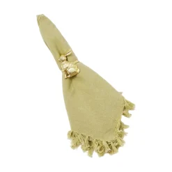 Two's Company Golden Bunny Napkin Ring
