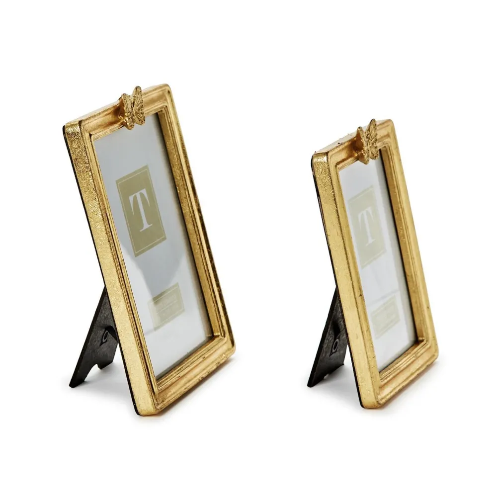 Two's Company Golden Butterfly Photo Frame