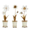RAZ Golden Flower Planter