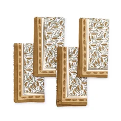 Two's Company Golden Wheat Napkin Set