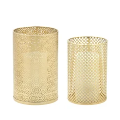 Melrose Gold Filigree Candle Holder, Gold