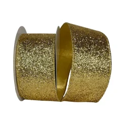 Farrisilk Gold Glitter Magic Ribbon, 2.5"X10YD