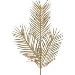 Regency Gold Glitter Palm Leaf Spray
