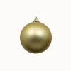 Farrisilk Gold Matte Ball Ornament, 8"