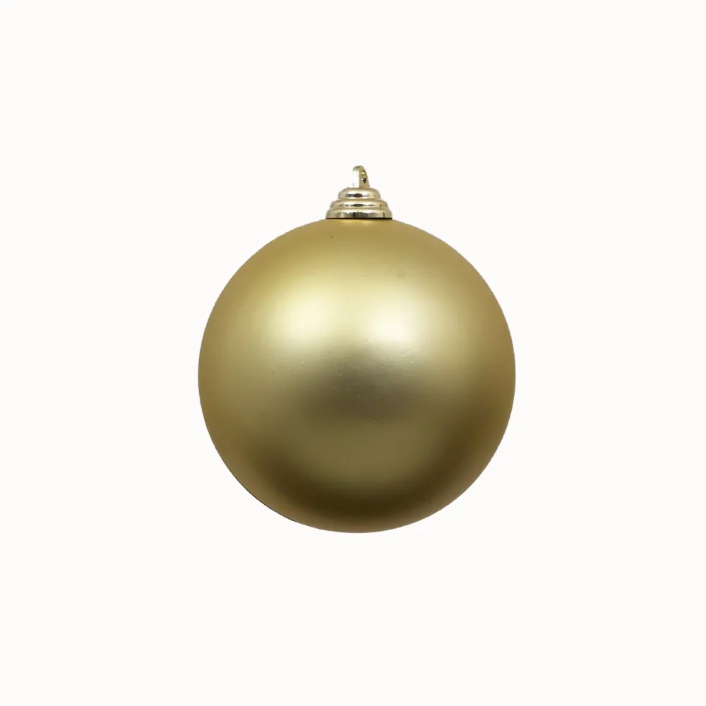 Farrisilk Gold Matte Ball Ornament, 8"