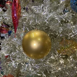 Farrisilk Gold Matte Ball Ornament, 8"
