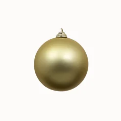 Farrisilk Gold Matte Ball Ornament, 6"
