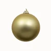 Farrisilk Gold Matte Ball Ornament, 4"