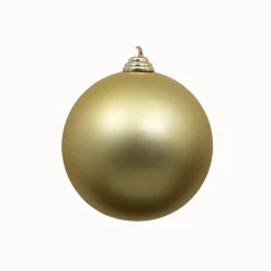 Farrisilk Gold Matte Ball Ornament, 4"