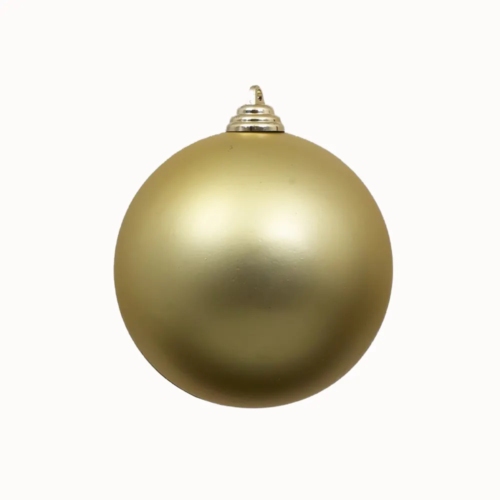 Farrisilk Gold Matte Ball Ornament, 4"