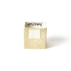 Happy Everything Gold Mini Dot Small Nesting Cube by !