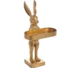 RAZ Gold Rabbit with Tray