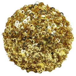 Craig Bachman Gold Sequin Glitter Ornament