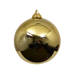 Farrisilk Gold Shiny Ball Ornament, 6"