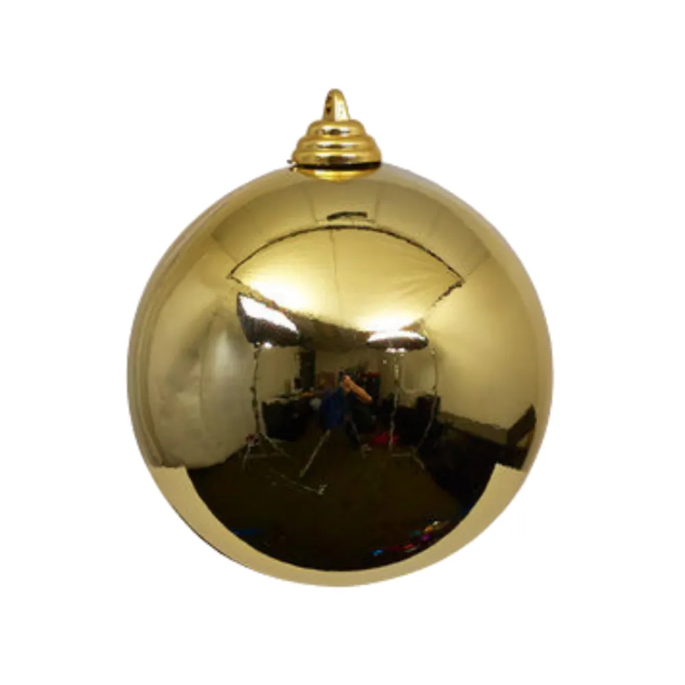 Farrisilk Gold Shiny Ball Ornament, 6"