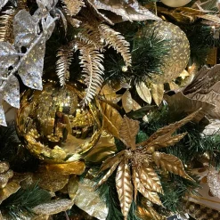 Farrisilk Gold Shiny Ball Ornament, 6"