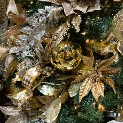 Farrisilk Gold Shiny Ball Ornament, 6