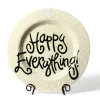 Happy Everything Gold Small Dot Big Round Platter by !